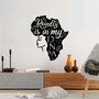 Wallity Royalty Is In My Dna Escultura de Pared Negra